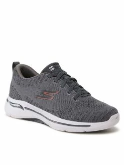 Τοπ 10 🔥 Skechers Άνδρες Κοντά Αθλητικά Αθλητικά Go Walk Arch Fit 216126/CHAR Γκρι 🛒