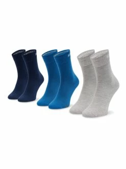 Νέος 🌟 Skechers Ψηλές Κάλτσες Σετ 3 ζευγάρια ψηλές κάλτσες Unisex SK-SK41040 Έγχρωμο 😍