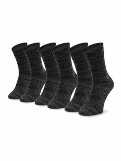 Τοπ 10 💯 Skechers Ψηλές Κάλτσες Σετ 3 ζευγάρια ψηλές κάλτσες Unisex SK41040 Γκρι ✔️