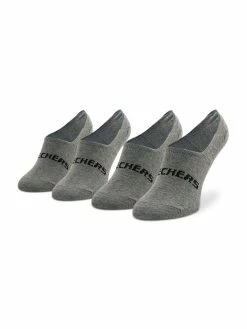 Συμφωνίες 👏 Skechers Άνδρες Σοσόνια Σετ 2 ζευγάρια κάλτσες σοσόνια Unisex SK44008 Γκρι 🎁