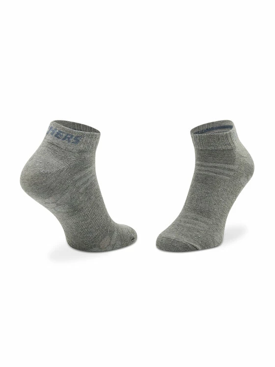 Ολοκαίνουργιο 🔥 Skechers Κάλτσες Σετ 3 ζευγάρια κοντές κάλτσες Unisex SK43022 Γκρι 🎉 2 Ολοκαίνουργιο 🔥 Skechers Κάλτσες Σετ 3 ζευγάρια κοντές κάλτσες Unisex SK43022 Γκρι 🎉 - Image 2