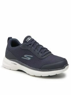Flash Sale 🔥 Skechers Άνδρες Κοντά Αθλητικά Αθλητικά Go Walk 6 216204/NVBL Σκούρο μπλε ✨