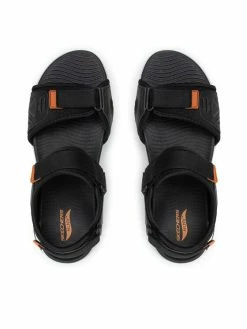 Ολοκαίνουργιο 👍 Skechers Άνδρες Σανδάλια Go Walk Arch Fit 🩴 Sandal 229020/BKOR Μαύρο ⌛ -Εξοδος Skechers Κατάστημα unnamed file 2185