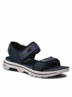 Φτηνός 👍 Skechers Άνδρες Σανδάλια Go Walk 5 229003/NVBK Σκούρο μπλε ⌛