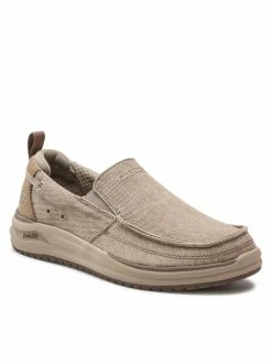 Ολοκαίνουργιο 👍 Skechers Άνδρες Κλειστά Παπούτσια Κλειστά παπούτσια Port Bow 204605/TPE Μπεζ 💯