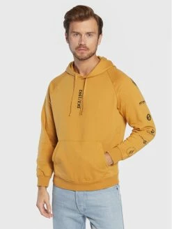 Flash Sale 😍 Skechers Άνδρες Μπλούζες Χωρίς Φερμουάρ Μπλούζα Varocity MHD67 Κίτρινο Comfort Fit 😀