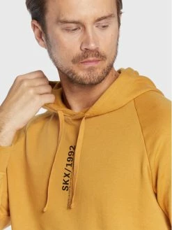 Flash Sale 😍 Skechers Άνδρες Μπλούζες Χωρίς Φερμουάρ Μπλούζα Varocity MHD67 Κίτρινο Comfort Fit 😀 -Εξοδος Skechers Κατάστημα unnamed file 3