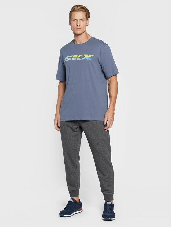 Συμφωνίες ⌛ Skechers Άνδρες T-shirts T-Shirt Phantom MTS340 Μπλε Regular Fit 🥰 2 Συμφωνίες ⌛ Skechers Άνδρες T-shirts T-Shirt Phantom MTS340 Μπλε Regular Fit 🥰 - Image 2