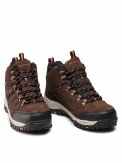 ΧΟΝΔΡΙΚΟ ΕΜΠΟΡΙΟ 🌟 Skechers Άνδρες Ψηλά Παπούτσια Πεζοπορίας & Ορειβατικά Παπούτσια Παπούτσια πεζοπορίας Pelmo 64869/DKBR Καφέ 👍 -Εξοδος Skechers Κατάστημα unnamed file 568
