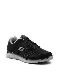 Κουπόνι ❤️ Skechers Άνδρες Ψηλά Αθλητικά Αθλητικά Flash Point 58350/BKGY Μαύρο 🛒