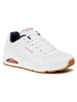 Flash Sale 🌟 Skechers Άνδρες Ψηλά Αθλητικά Αθλητικά Stand On Air 52458/WNVR Λευκό 🎁